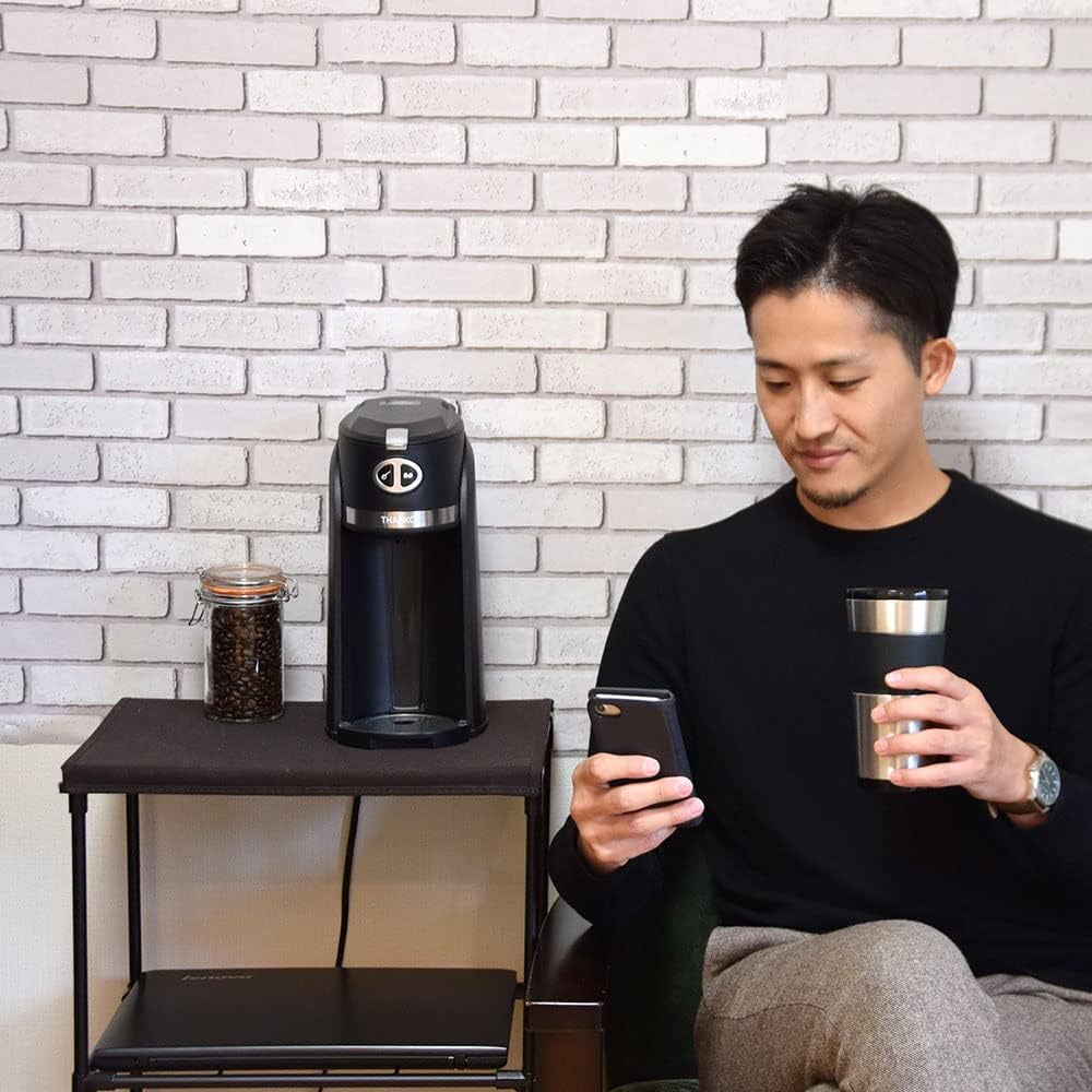 THANKO Fully automatic coffee maker for one person that can be made from beans “My barista” SFACMWTB