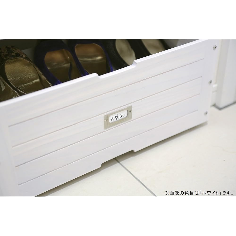 Osmak Shoe Box Lower Storage Box Light Brown 52cm Width Shoes Disaster Prevention Supplies GKS-520LB