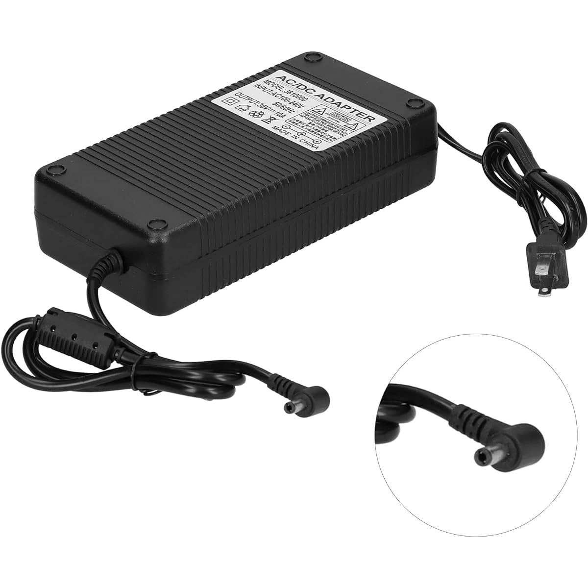 Eujgoov Power Adapter 36V 10A Power Transformer Power Converter Distribution Control Equipment US Plug 100-240V