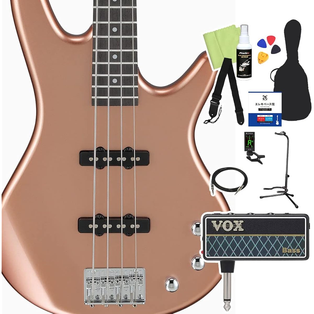 Gio Ibanez GSR180 Bass Beginner 12-piece Set [With Headphone Amplifier] CM Electric Bass Gio Ibanez
