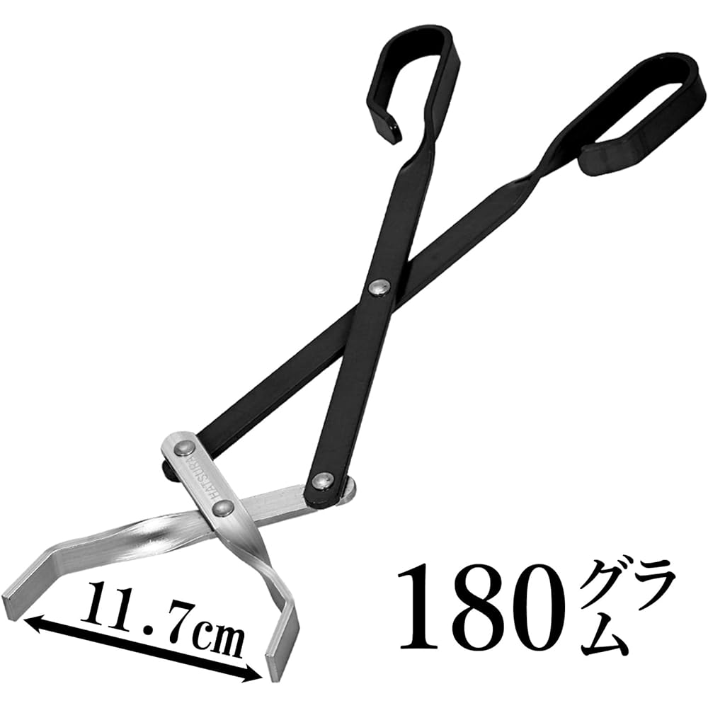 [HATSURA] Firewood shears, Firewood shears, Fire shears, Charcoal shears, Charcoal shears, Charcoal tongs, Lightweight, Camping, BBQ tools, Outdoor, Non-slip (Set of 2 colors)