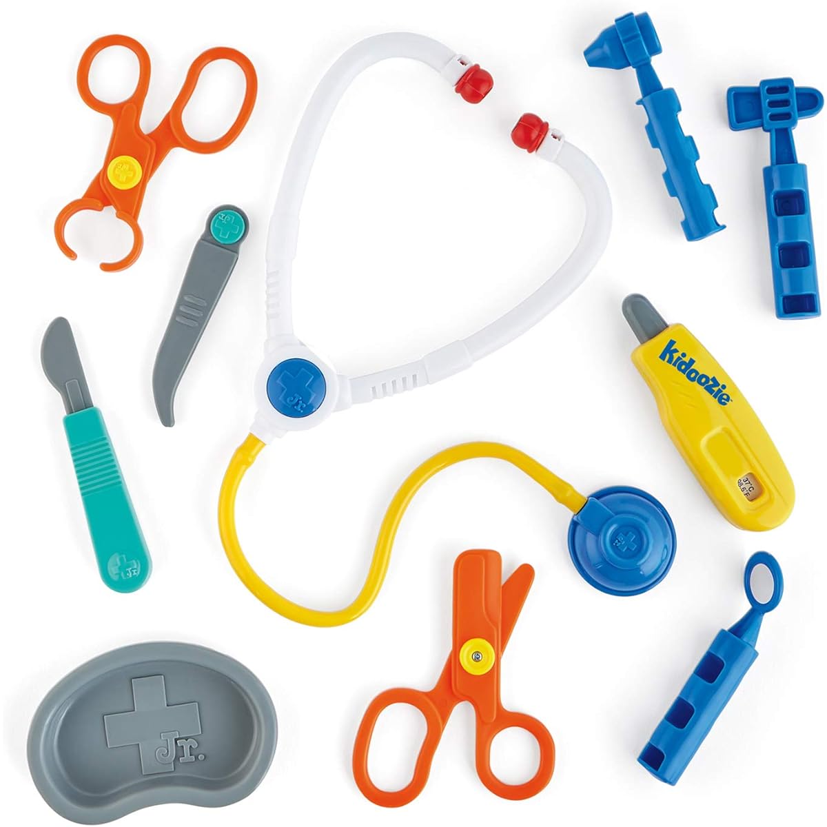 Kidoozie My First Doctor's Kit - 10 Piece Pretend Play Doctor Kit for Kids with Toys and Carrying Case, Role Play Educational Toy Doctor Playset for Ages 3+