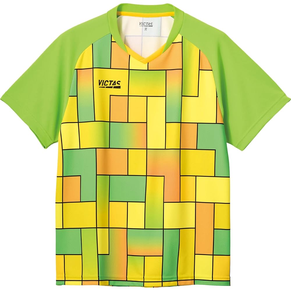 VICTAS Table Tennis Game Shirt, Puzzle Game Shirt, J.T.T.A (Japan Table Tennis Association) Officially Approved, Unisex 612302
