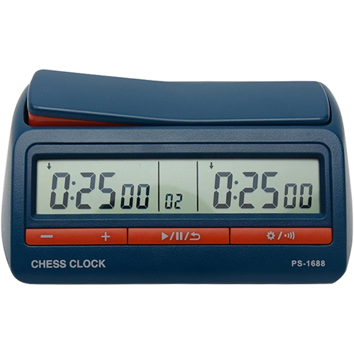 Chess Clock Digital Chess Timer Portable Countdown Game Timer for Professional Chess Board Game (Blue)