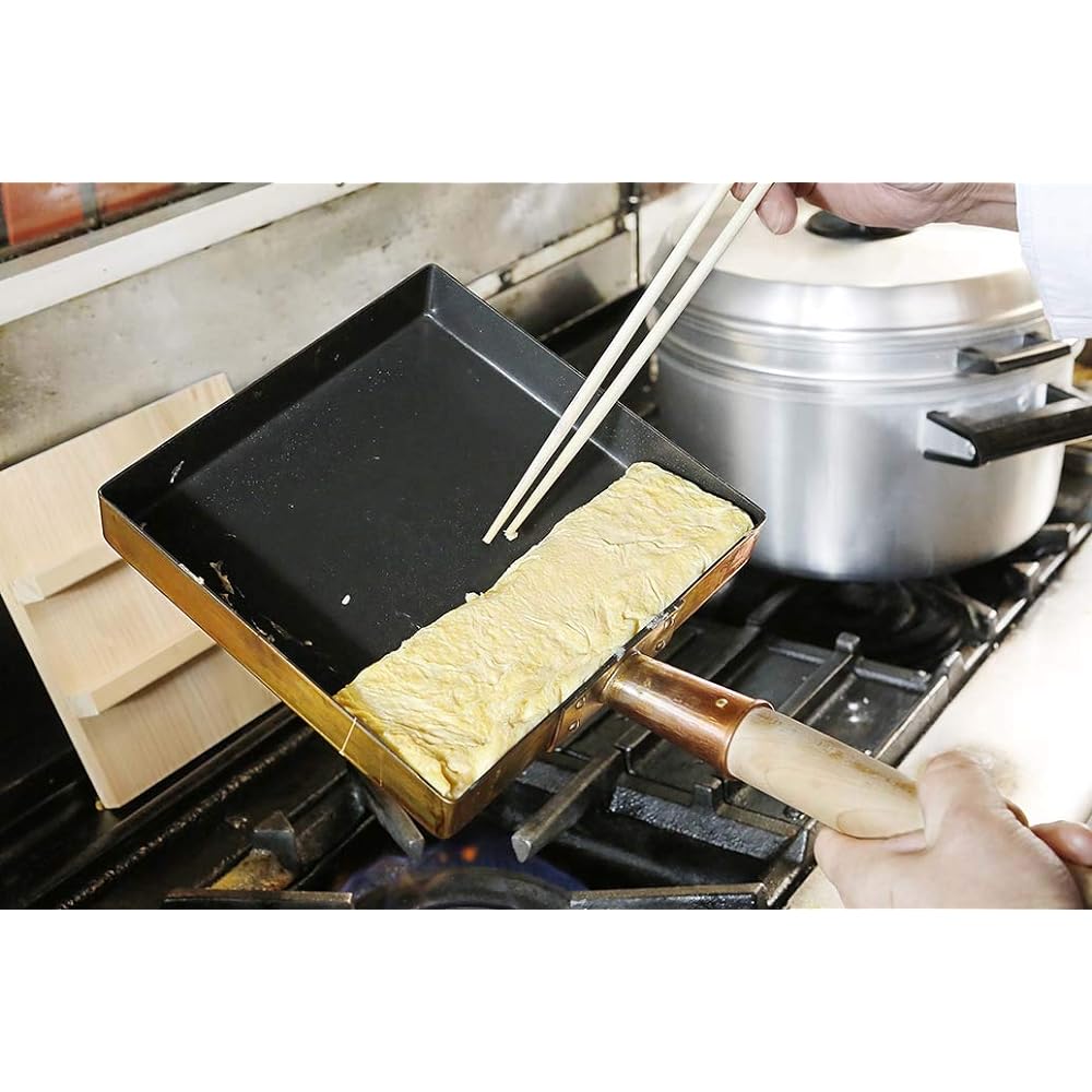 EBM Copper Tamagoyaki Kanto type (Fluorine resin processing) 18cm
