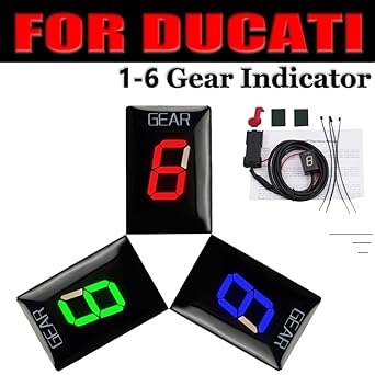 Speed Display Meter Motorcycle Gear Indicator Ducati Cafe Racer Monster 696 795 796 797 821 1100 1200 1200s 1200r 1-6 Level Speed Gear Display