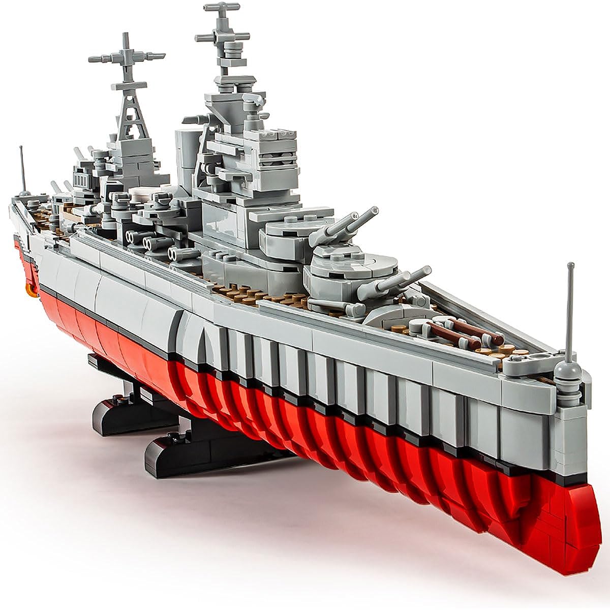 SEMKY Military Series Queen Elizabeth Class Battleship MOC Building Blocks and Engineering Toys (1564 Pieces) WWII Warship for Kids and Military Fans