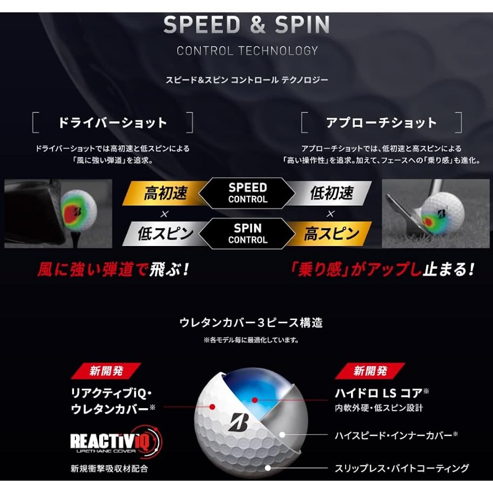 [2 dozen] BRIDGESTONE Bridgestone Golf Ball TOUR Tour B XS 2022 Model with bonus