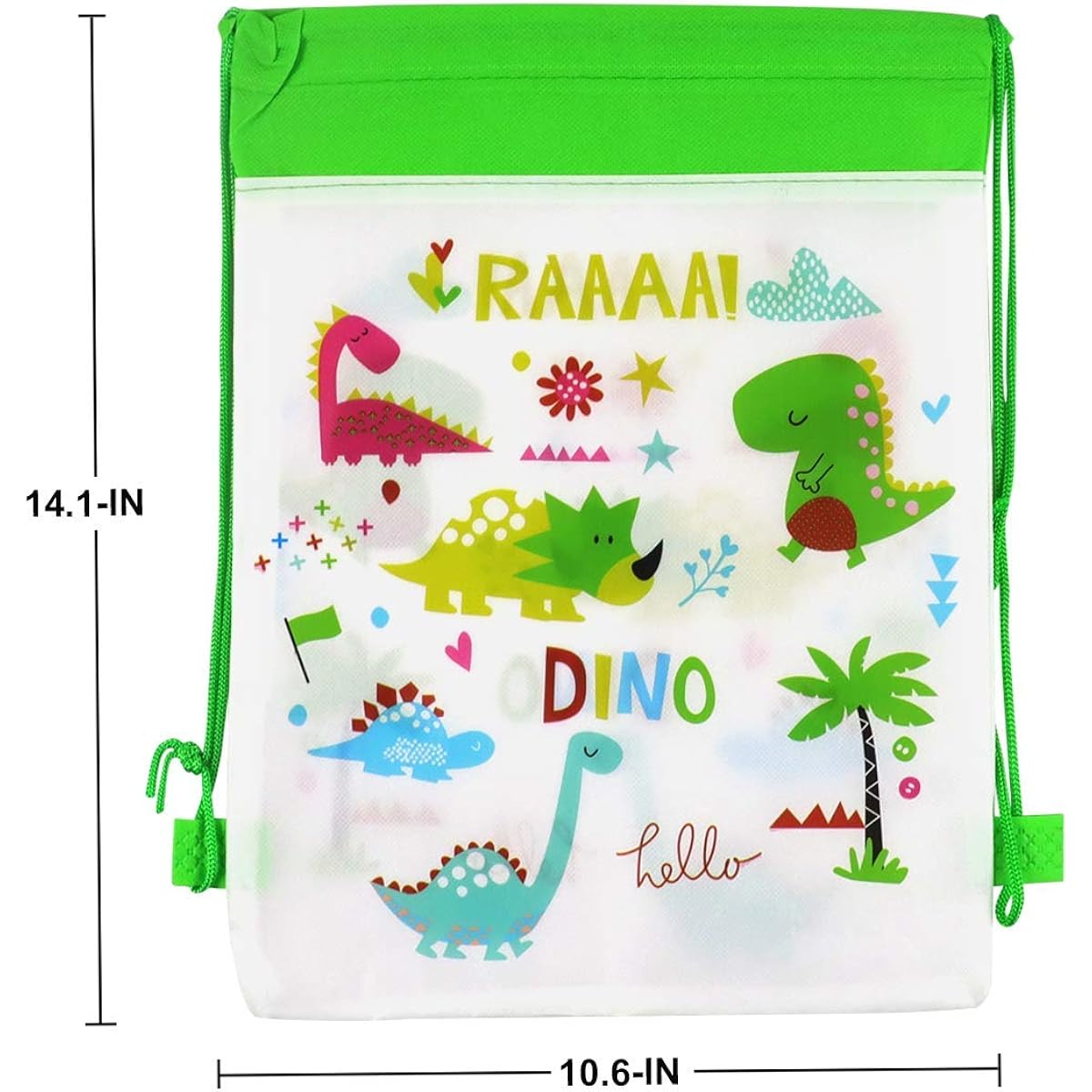 POKONBOY Dinosaur Party Favors Bags Gift Bags Dinosaur Birthday Party Supplies Dinosaur Party Bags for Kids Birthday Gift Bags Dinosaur Toys