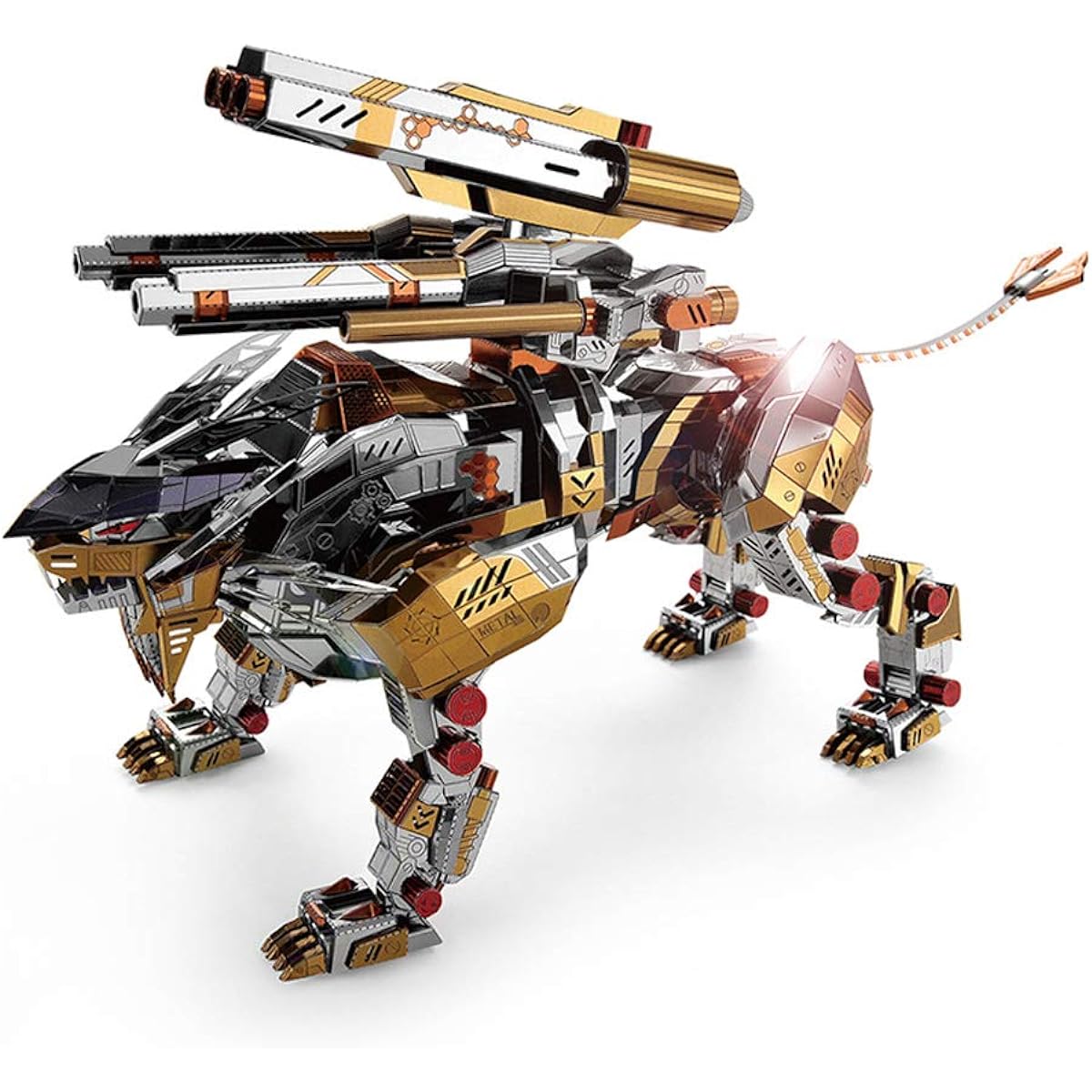 Microworld 3D Metal Nano Puzzle A Roaring Lion Assemble Model Kit D001 DIY 3D Laser Cut Jigsaw Toy