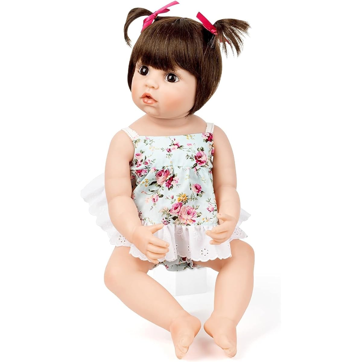 AIMESINO Reborn Baby Doll Silicone Full Body: 22.8 Inch Realistic Baby Doll Soft Silicone Vinyl Full Body | Lifelike Toddler Girl Doll | Perfect for Kids Birthday