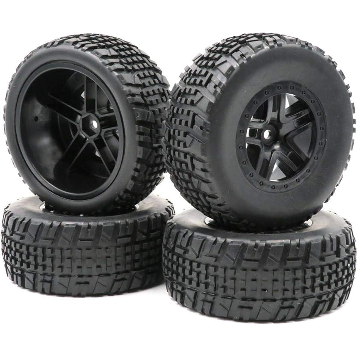 hobbysoul RC 2.2/3.0 Inch Short Coat Tires 12mm Hex Wheels 4pcs for 1/10 Traxxas Slash Pro-Line Car