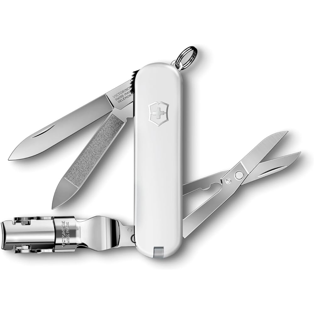 VICTORINOX Nail Clip 580 Nail Clipper, Nail Clipper, Nail Cleaner Included, Nail File Equipped, 8 Functions, Disaster Prevention Goods, First Aid, Stainless Steel, Rust Resistant, Compact, Gift Present [Domestic Genuine Product]