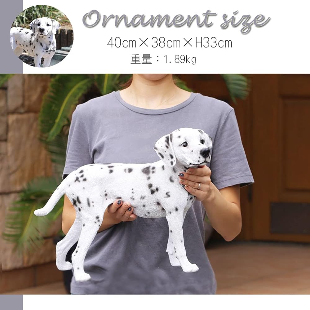 Devalier CA148 [Genuine Product] Dog Figurine Dalmatian Resin Gift Dot Perfect Present