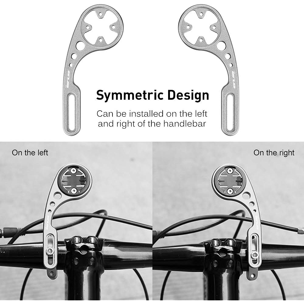 LIXADA Cycle Computer Bracket Out Front Bracket CATEYE BRYTON Garmin 31.8 and 25.4mm Light Adapter Bicycle Computer Mount Front Bike Mount