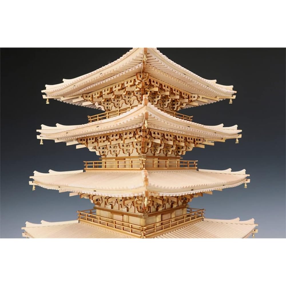 Woody Joe 1/75 Daigoji Five-storied Pagoda Wooden Model Assembly Kit 4560134352865