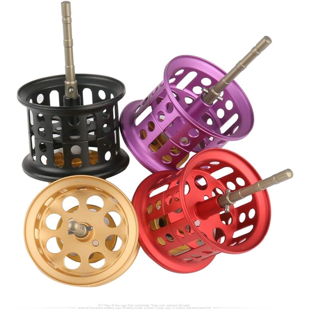VISPREA Spool Reel Spool Spool For DAIWA 2017 TATULA SV TW / 2018 TATULA SV CS Bait Reel Parts for Daiwa Spool All Metal Spool Reel Accessory Honeycomb Spool Daiwa Tatula Series Tatula Refurbished Replacement Bait Finesse Shallow Groove Spool YU80