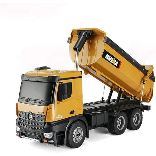 1/14 Heavy Equipment Radio Control Dump Truck Radio Control 2.4GHz 10Ch Aluminum Alloy Made [Maximum Load 10kg Unloading Capacity 5kg] ☆Truck Radio Control ☆Construction Heavy Equipment Radio Control Metal Dump Truck Radio Control