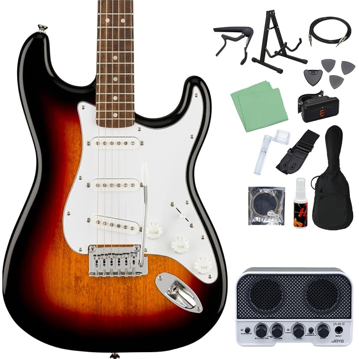 Squier by Fender Affinity Series Stratocaster LRL WPG 3TS 14-piece electric guitar beginner set [with Bluetooth mini amp] Stratocaster Squier/Squier