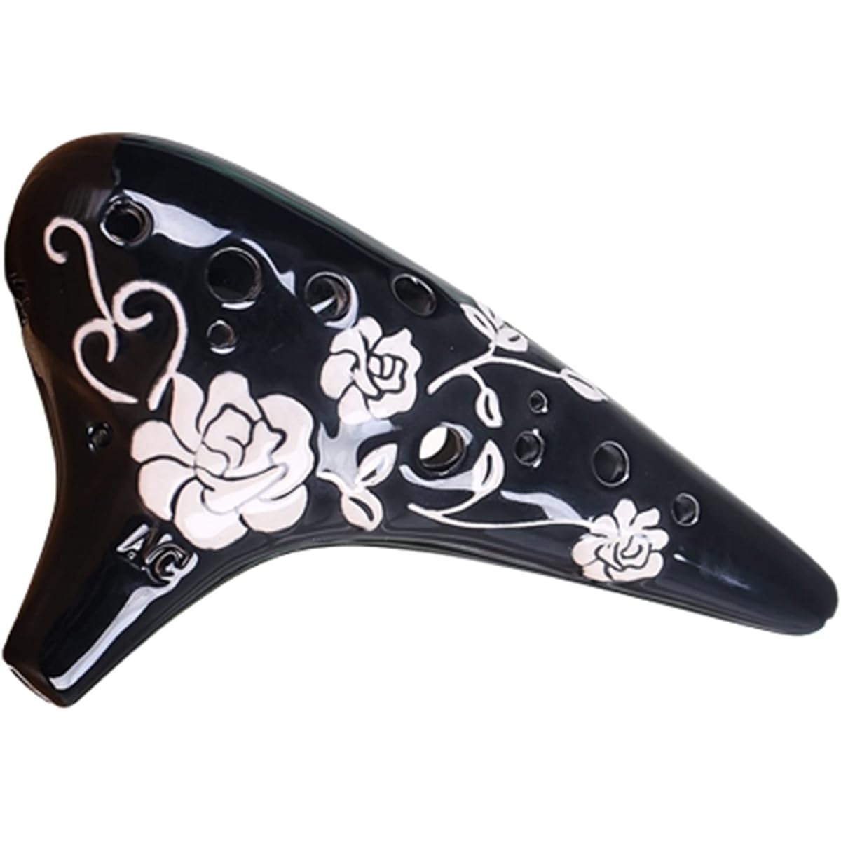 Ocarina Musical Instrument 12 Holes Alto C Tune Ocarina Embossed 12 Holes AC Ceramic Ocarina Beginner Student Use Ocarina Musical Instrument