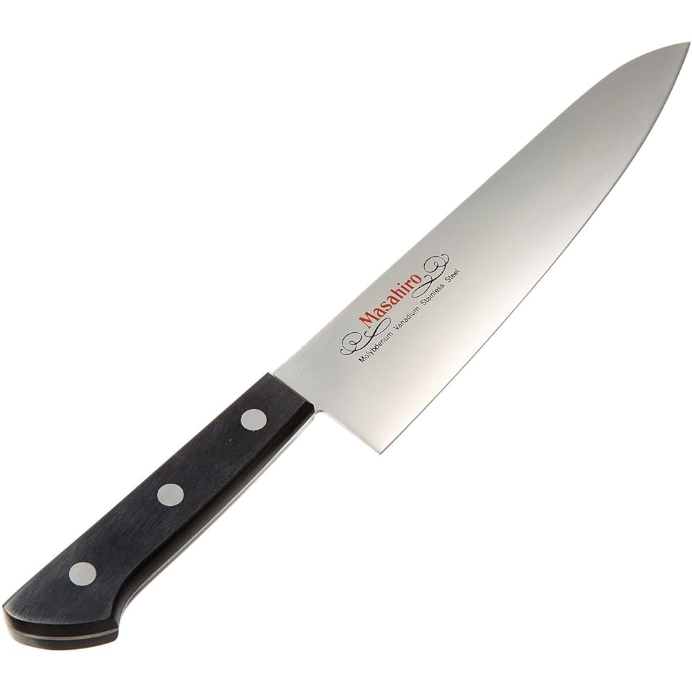 Masahiro's MV black plywood knife bone transparent (horn) 14006