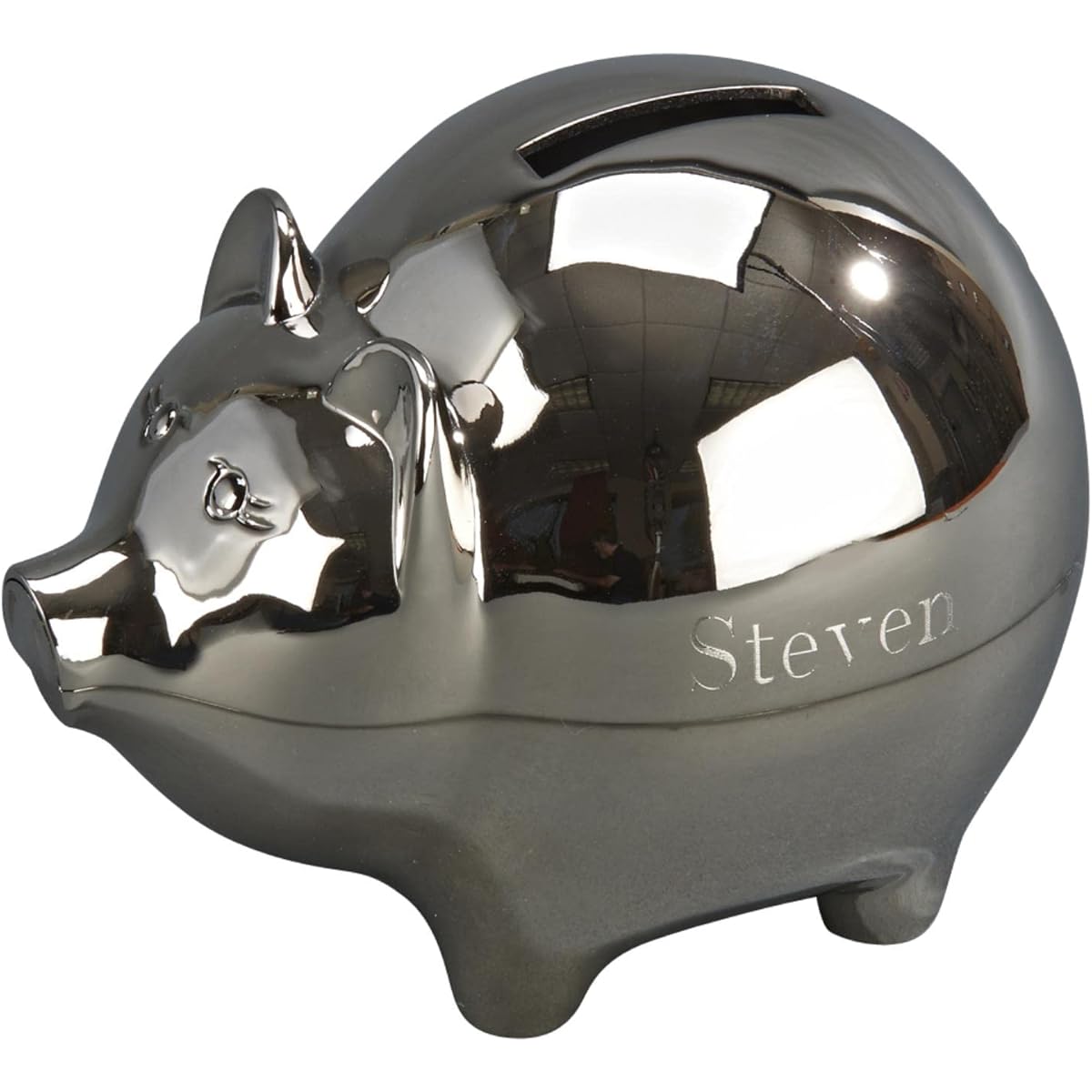 LARGE PIGGY BANK WITH POLISHED