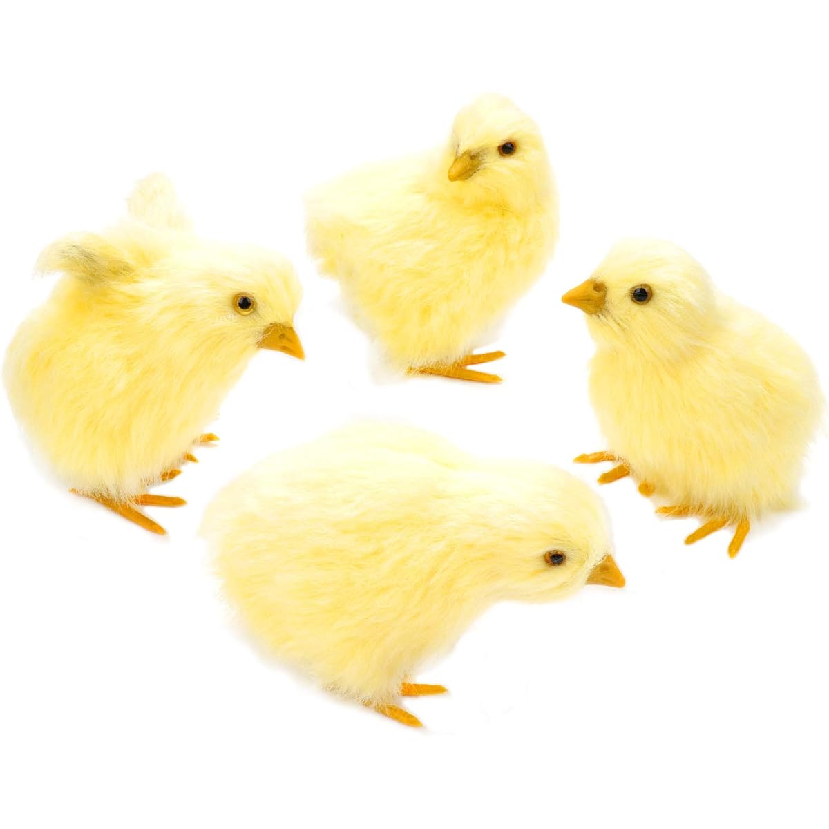 Realistic Stuffed Animals Small Chick Figurine Lifelike Furry Animal Toy Artificial Chicken Sounds Photography Props Chicken Decoration 4 Poses