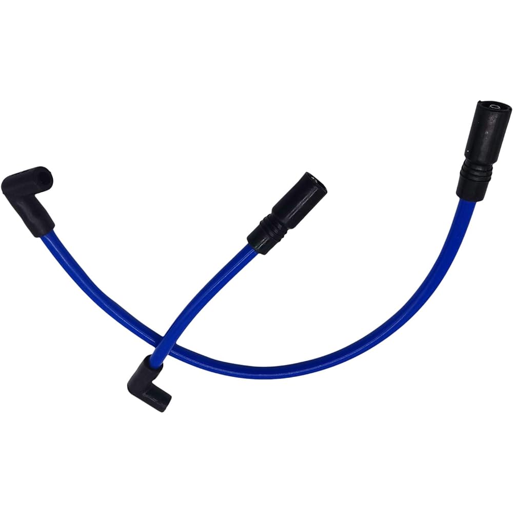 XtremeAmazing Blue 10.4mm Spark Plug Wire Set Harley-Davidson Big Twin FXD Dyna Softail