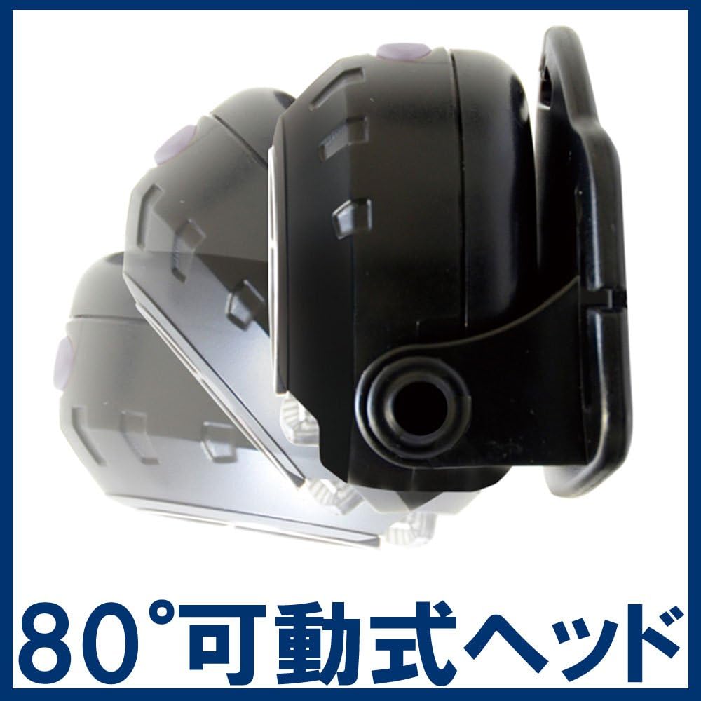 GENTOS LED headlight [Brightness 300 lumens/Practical lighting 8 hours/Rear recognition light] Uses 3 AA batteries Head Wars HW-000X Compliant with ANSI standards