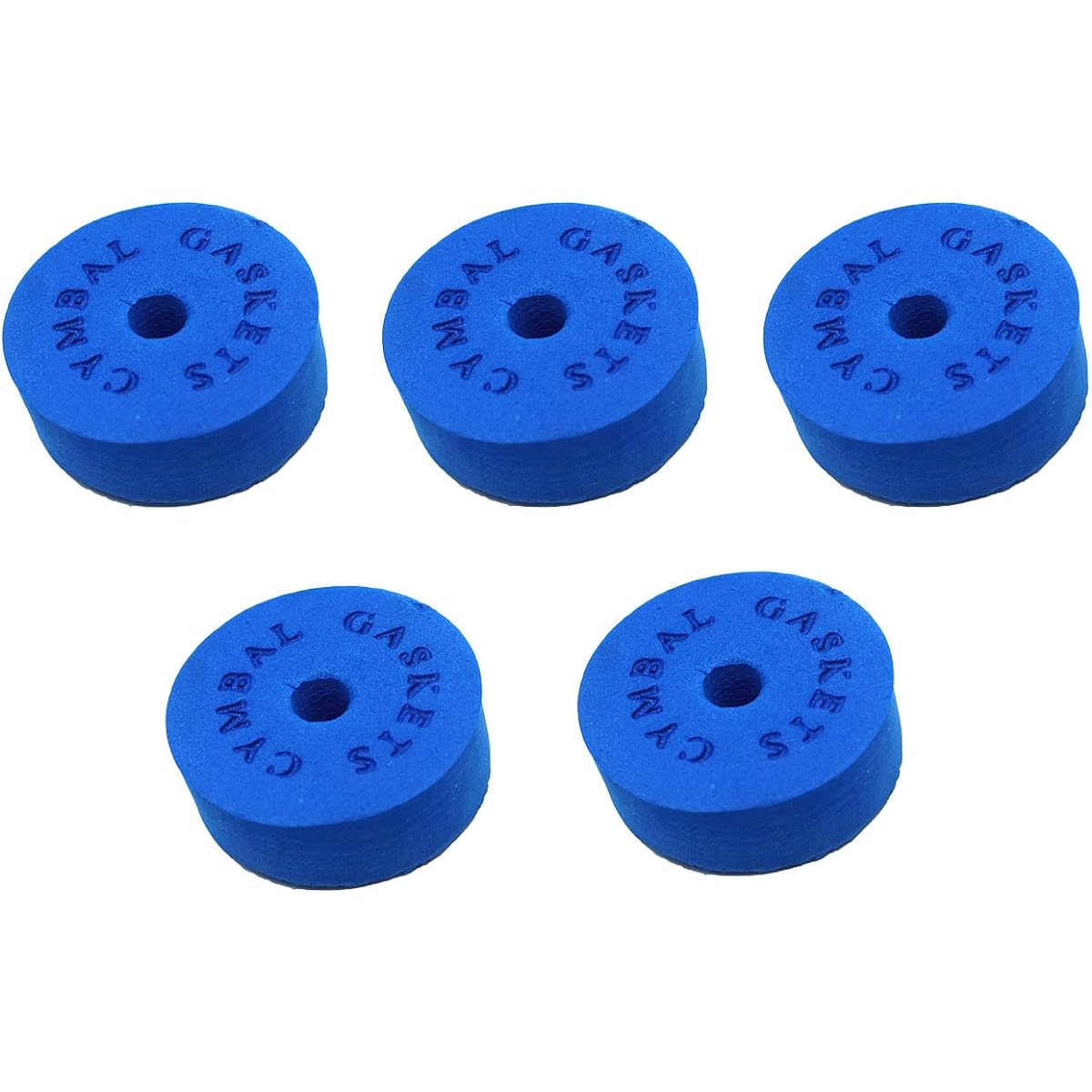 TUOREN Cymbal Foam Washer 8mm Cymbal Stand Pad Cushion Replacement Drum Set Set of 5 (Blue)