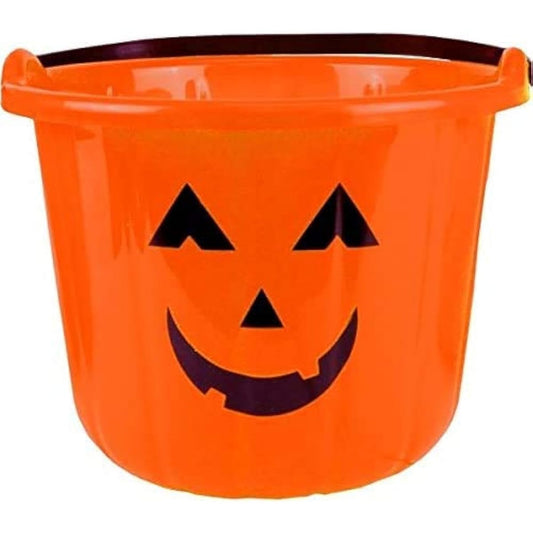 Amscan 3pc Candy Halloween Pumpkin Bucket Orange Party Favors Plastic 6" x 8"