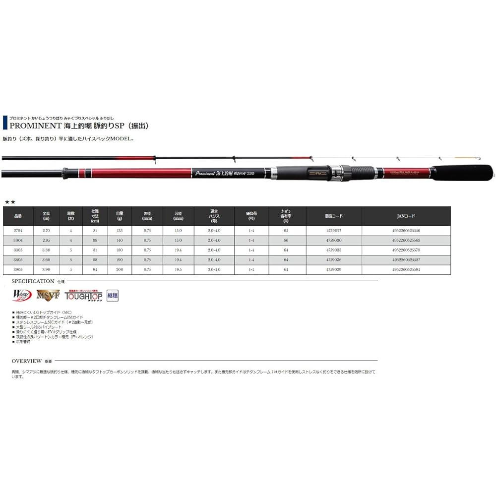 Uzaki Nisshin Rod Prominent Sea Fishing Pond Pulse Fishing SP