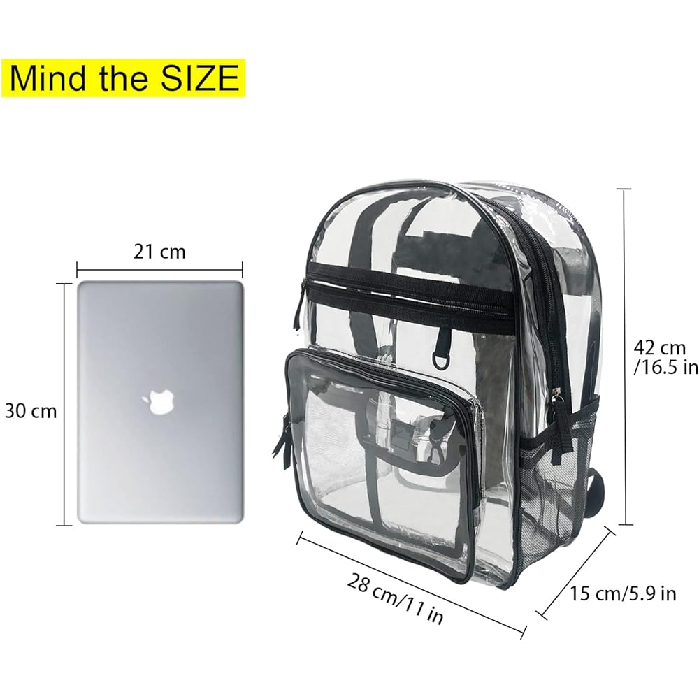 [Enkrio] Clear Bag, Engineer Bag, Transparent Bag, PVC Material, Large Capacity, Lightweight, Clean Bag, Anti-Static, Waterproof, Commuting to Work or School