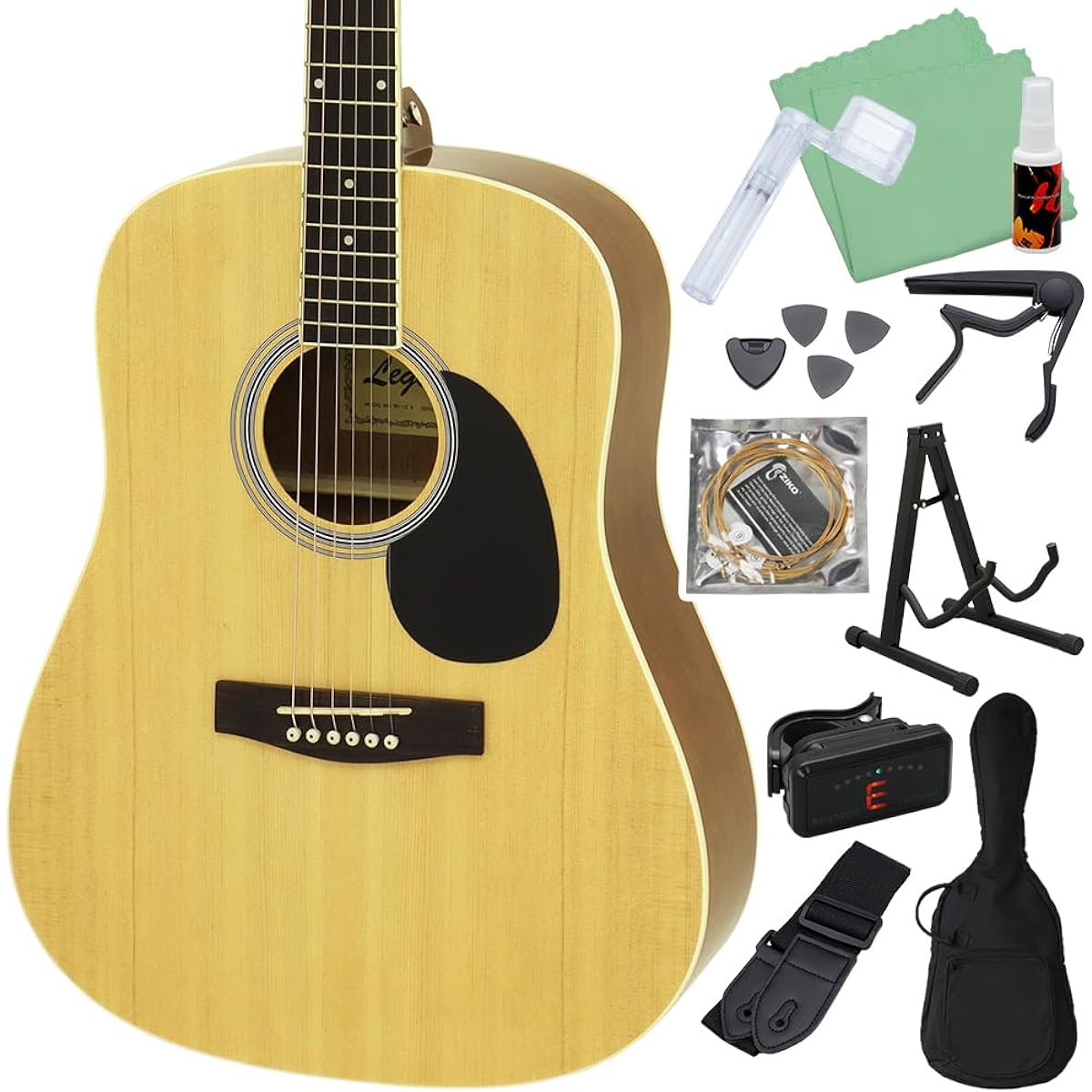 LEGEND WG-15 N Acoustic Guitar Beginner 12-piece Set Legend