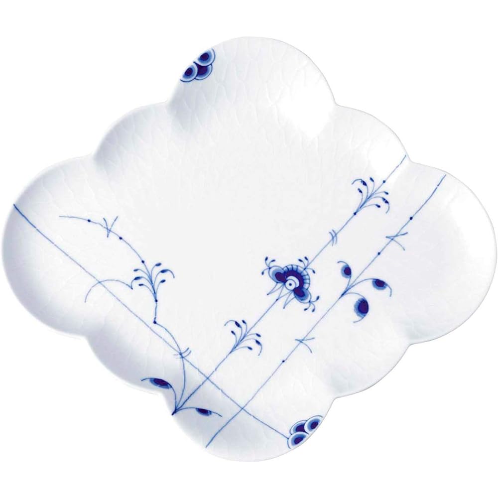 [Regular Imported Product] Royal Copenhagen Blue Palmette Diamond Dish Plate 1017429