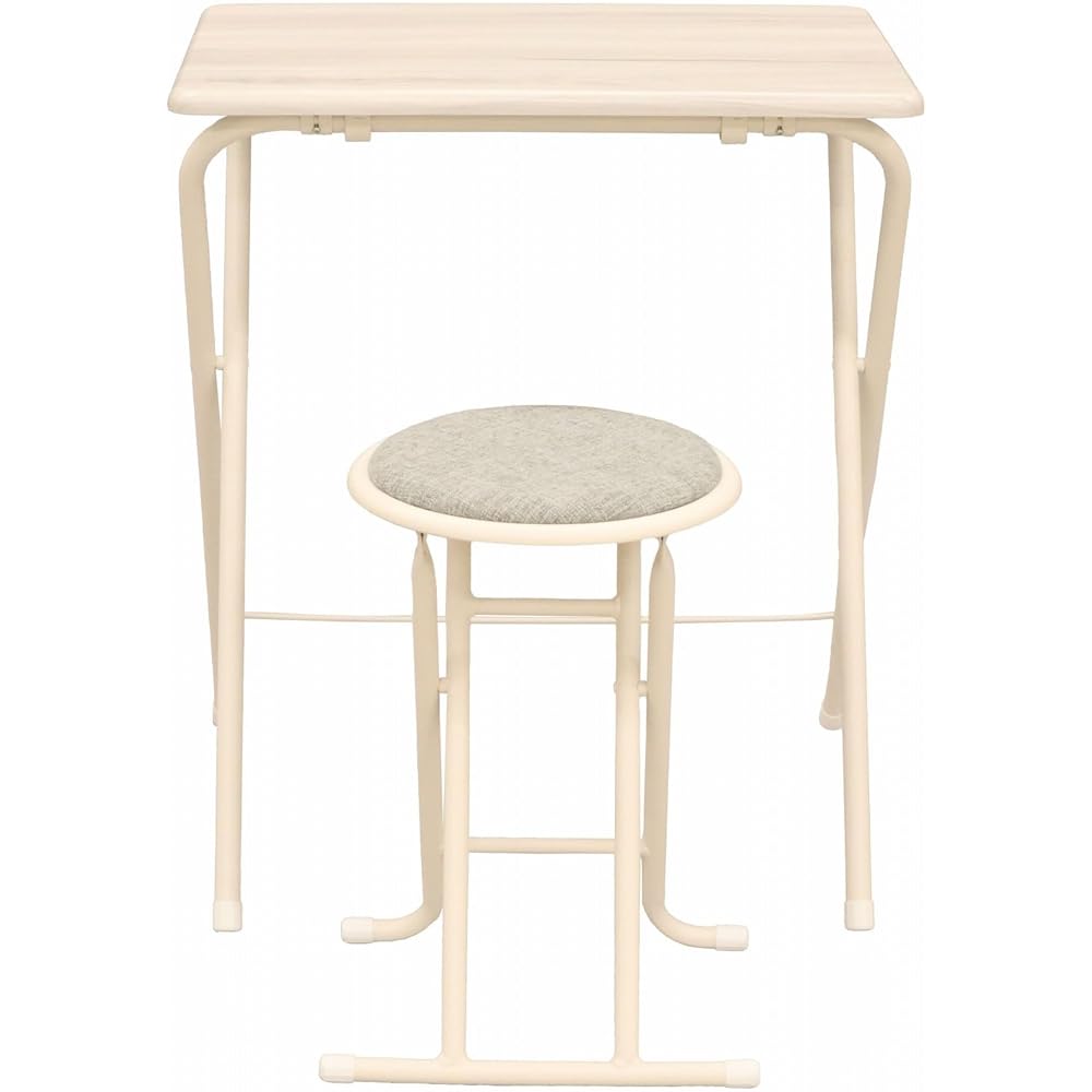 AIS Folding Table/Chair Set Table/Width 60 x Depth 52.5 x Height 71.5cm Chair/Width 33.5 x Depth 30 x Height 47cm Gray FTC-02 GY