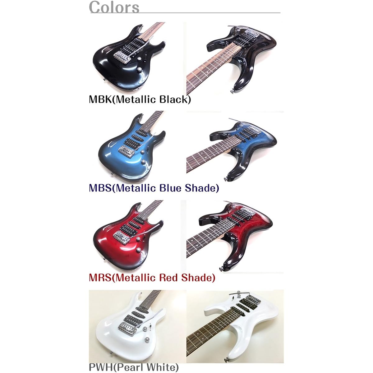 Electric guitar beginner set AriaProII MAC-STD MBK VOX amplifier included 15-piece set