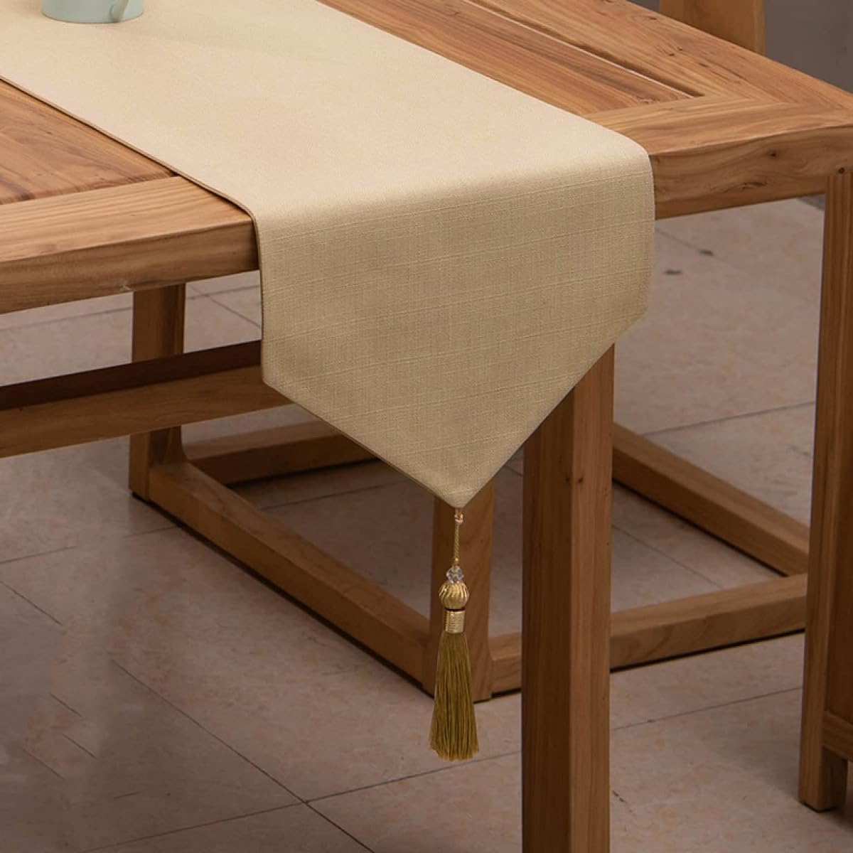 Table Runner Tablecloth Yellow Pink Reversible Dining Table Runner Cloth Cloth Table Center Table Runner Center Cloth Nordic Modern Japanese Placemat Center Cloth Tassel C Rice Vase Mat Home Commercial Stylish 33*240cm Decoration Simple Rectangle Store