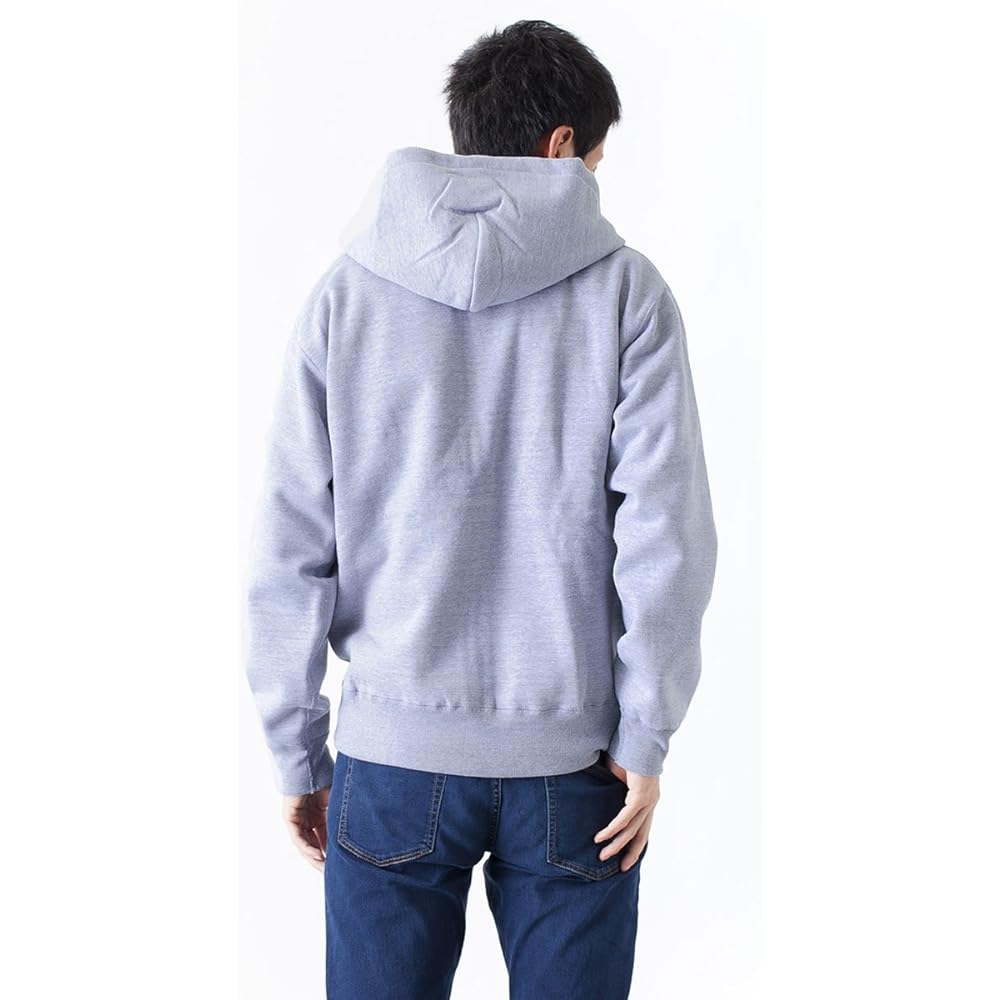 [T-Shirt Dot Esty] Hoodie Plain Thick Brushed Lining Zip Up Wild Zip 15.6oz Men's [S M L XL 2XL 3XL]