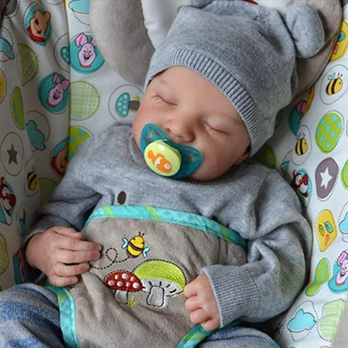 iCradle Lifelike Reborn Baby Doll 19 Inch Boy Silicone Full Body Soft Baby Doll, Lifelike Doll Washable Best Birthday Set for Ages 3+