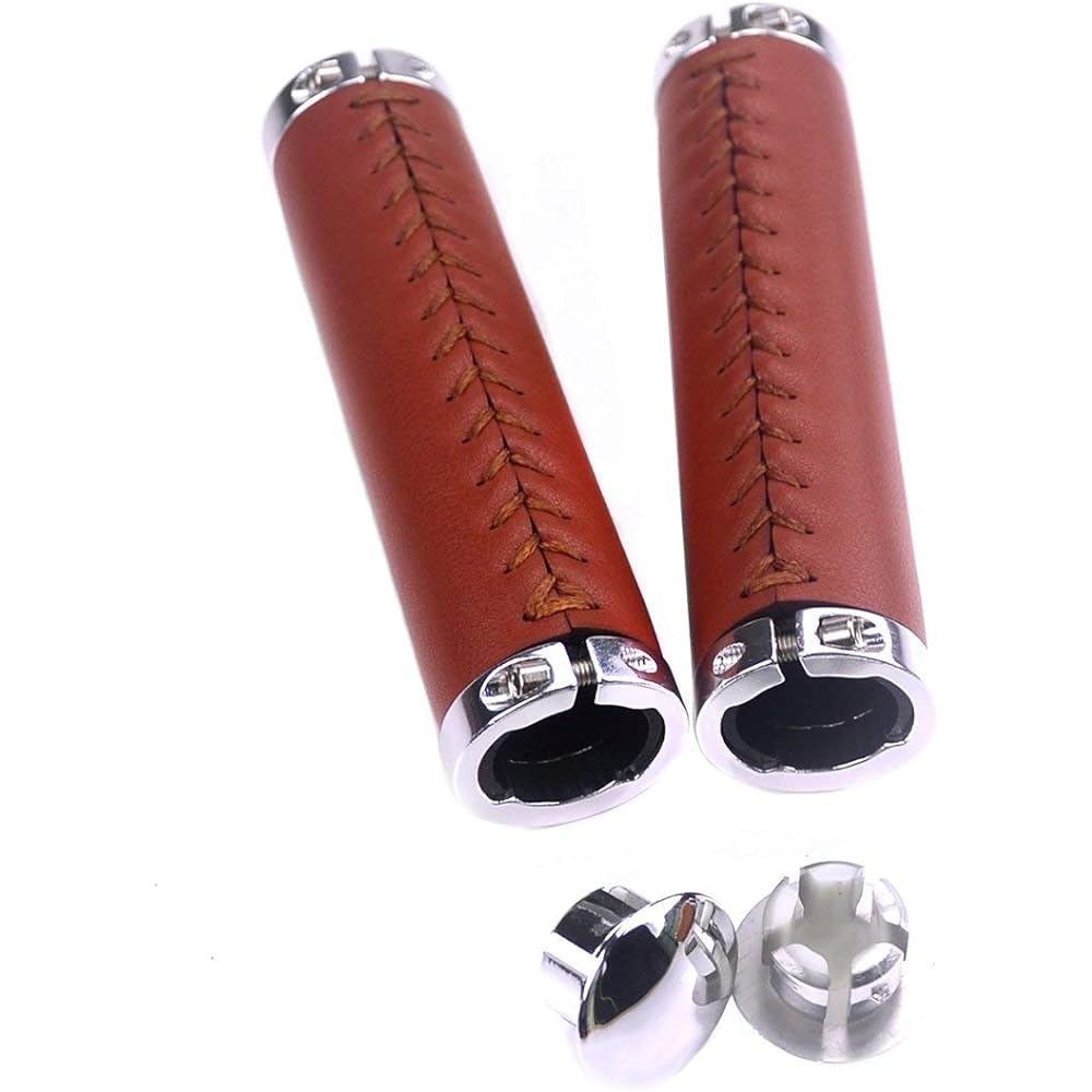 UPANBIKE Bike Grips 7/8" PU Handlebar Grips 22.2mm Bicycle Handlebar Grips with End Caps for Mountain Bikes Road Bikes Fixed Gear Bikes