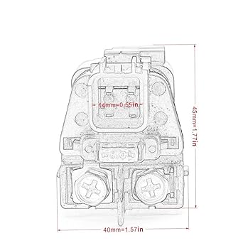 Starter Solenoid Relay Motorcycle Starter Relay for Suzuki LTA400F LTF400F 400 08-18 LTA450X LTA500X LTA750X King Quad 450 500 750 LTA 450 500