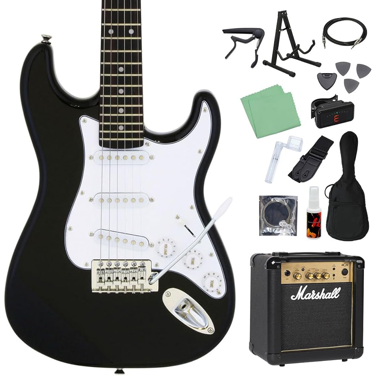 LEGEND LST-MINI BK Electric Guitar Beginner 14-piece Set [Includes MG10] Legend