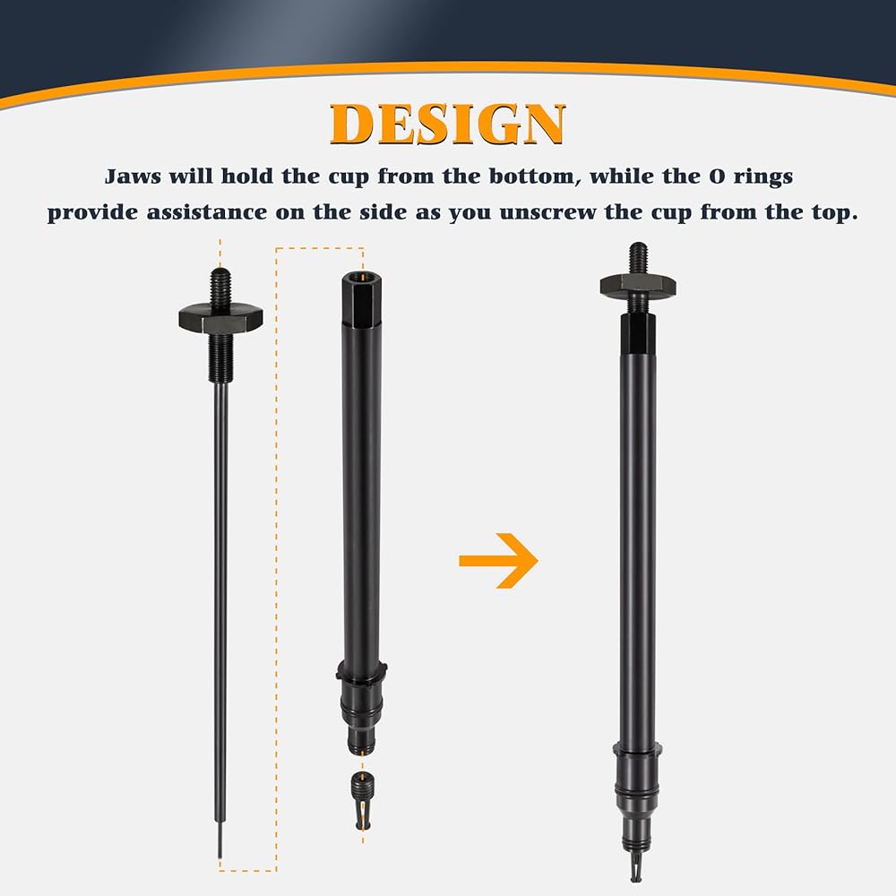 V-SEK Injector Cup Nozzle Tube Remover and Installer Tool Replaces Detroit Diesel DD15 & DD13 DD16 OEM J-47388-A W470589000700 MH064002
