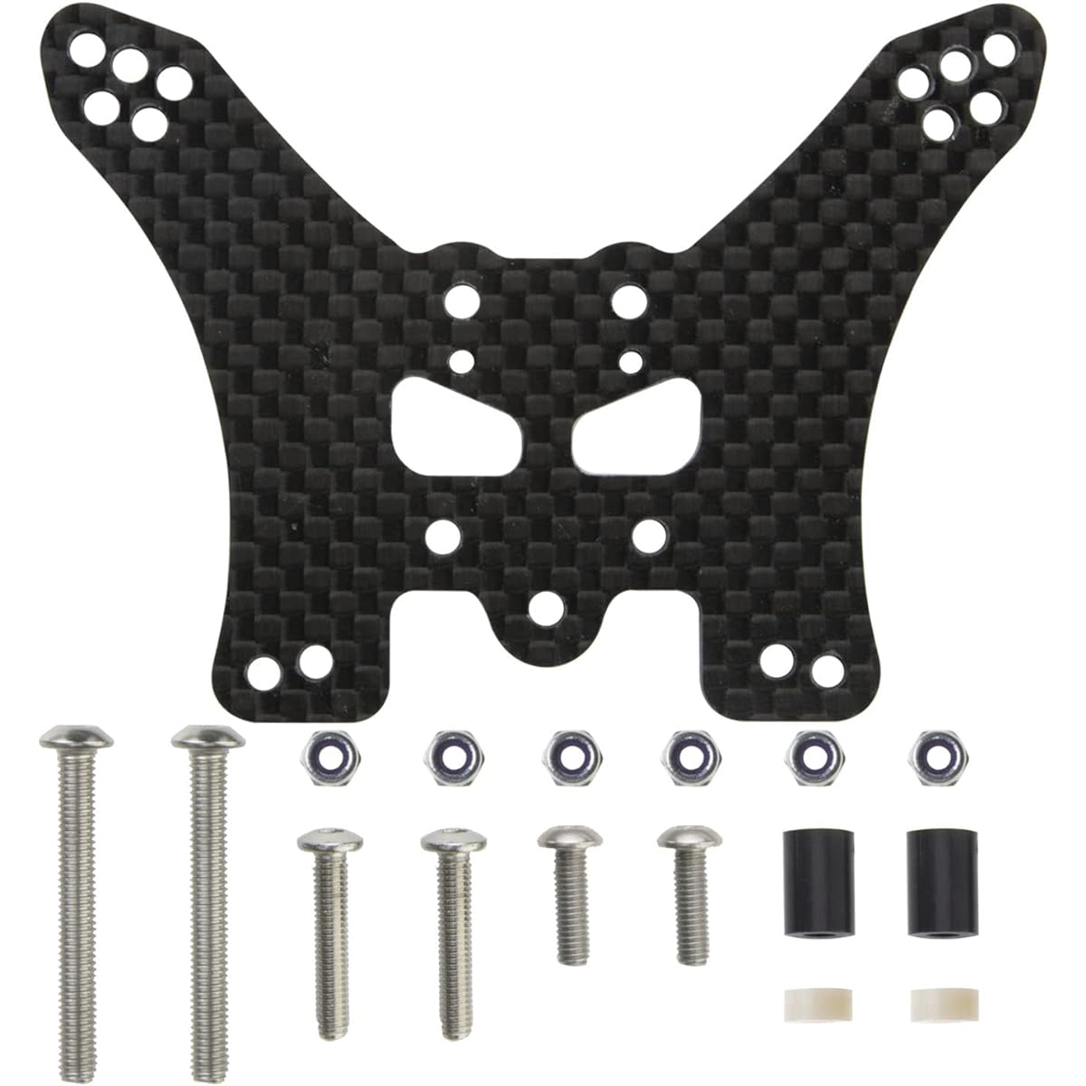 HOBOHY TT02B Carbon Rear Damper Stay Replacement Parts for Tamiya RC Buggy Car TT-02B Chassis Upgrade
