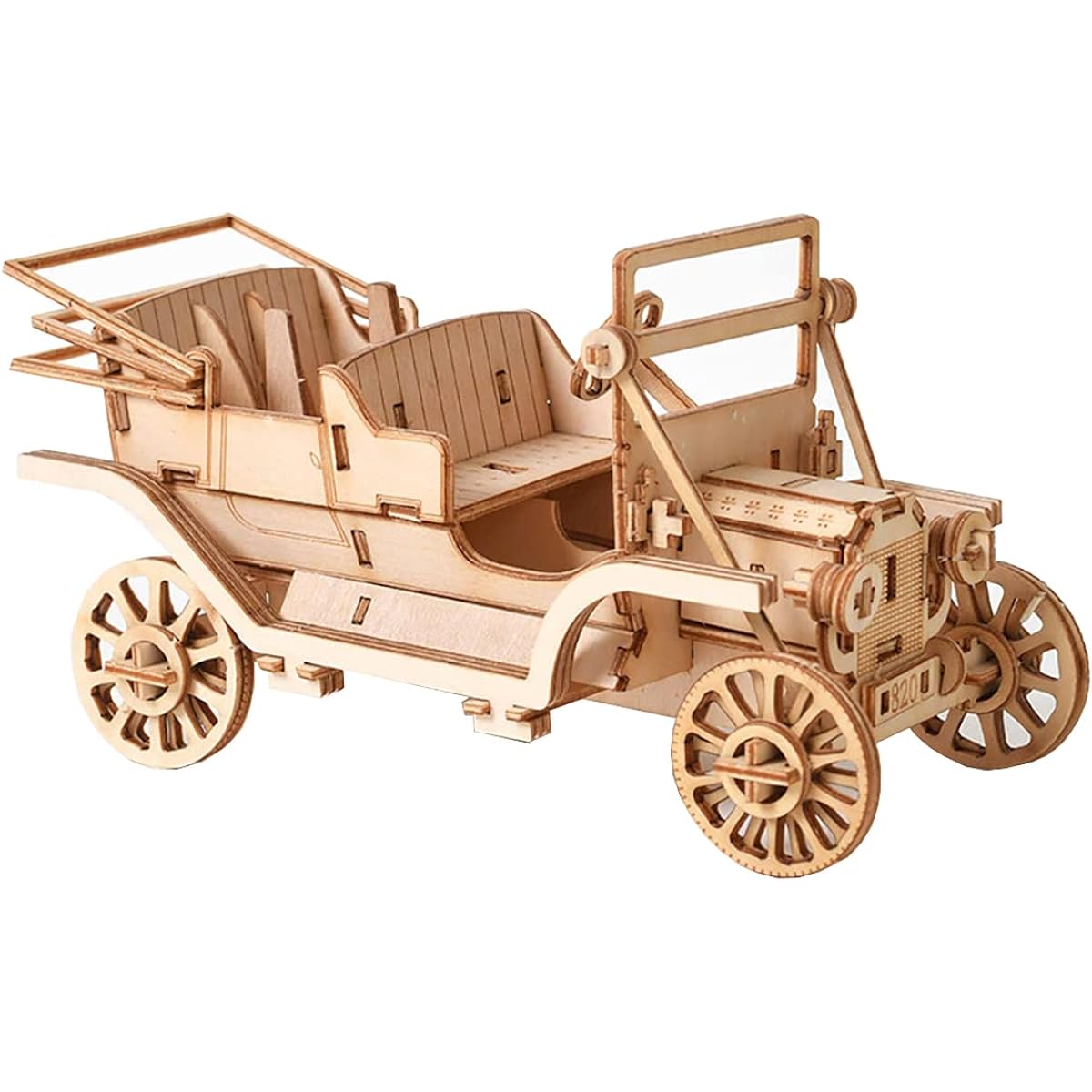 Classic Car Wooden 3D Puzzle Adult Mechanical Model Kit DIY 2mm Plywood Ornament Gift