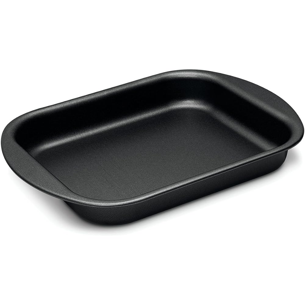 Tramontina Grill Pan Brazil 34cm x 26cm Deep Aluminum Non-stick (Fluorine Coat) Dishwasher Safe Gas Direct Fire Compatible Lightweight High Heat Conductivity Non-Stick Made in Brazil 20051/034 TRAMONTINA