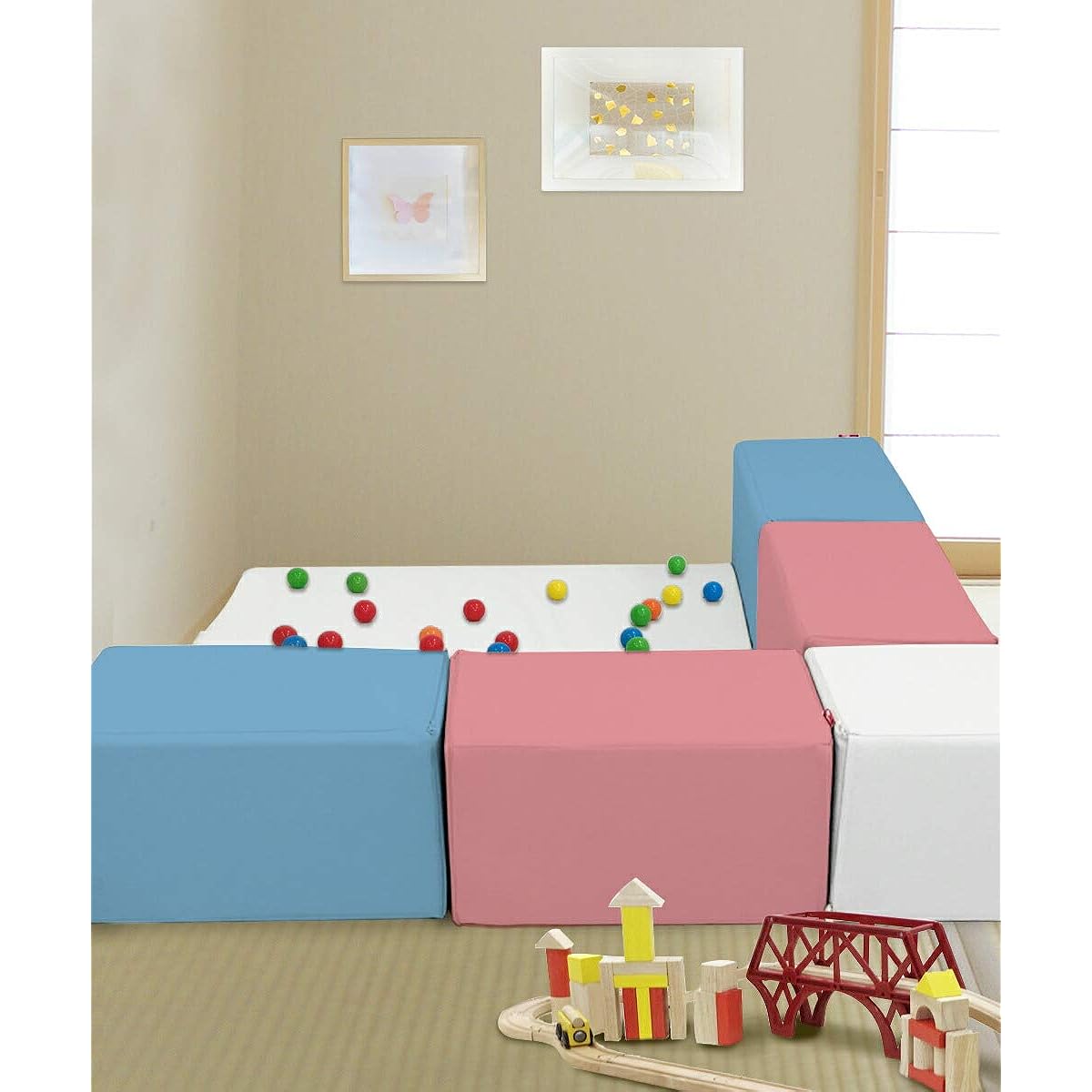 Kids Blocks C Set 113 x 113cm Blue x White (B340-C-SET-S11)