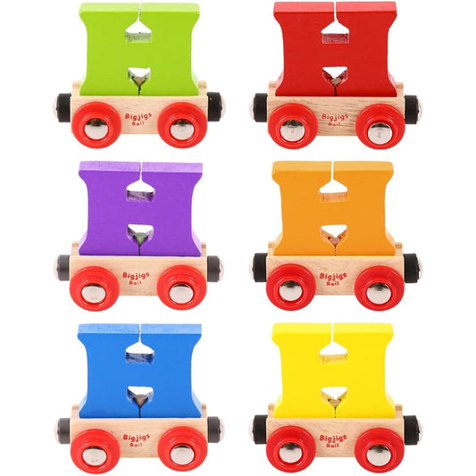 (Letter H, Colors Vary) - Bigjigs Rail Rail Name Letter H (Colours Vary)
