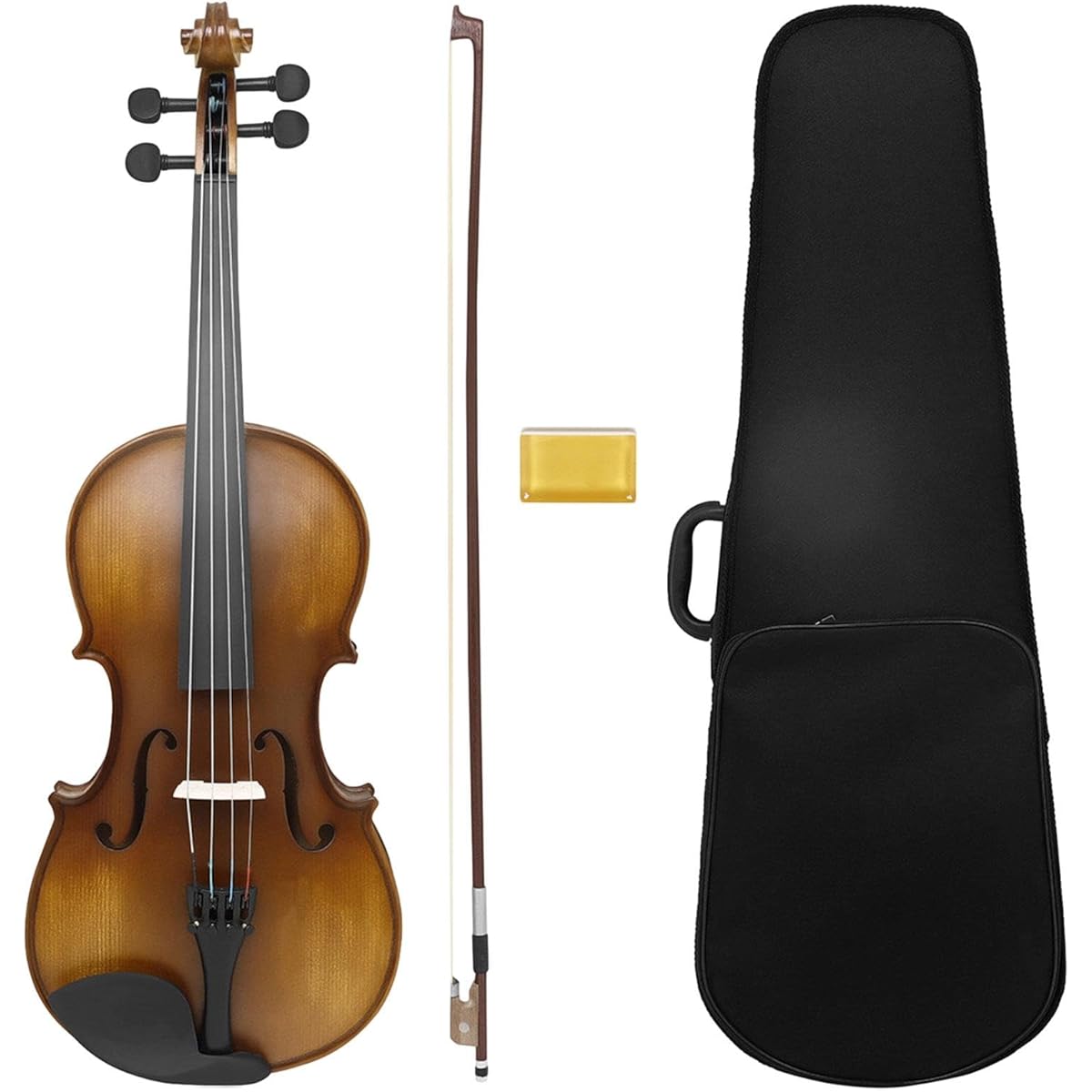 Tachiuwa 4/4 Violin Set, Portable Beginner Violin Kit for Beginners and Teens Violin Lovers